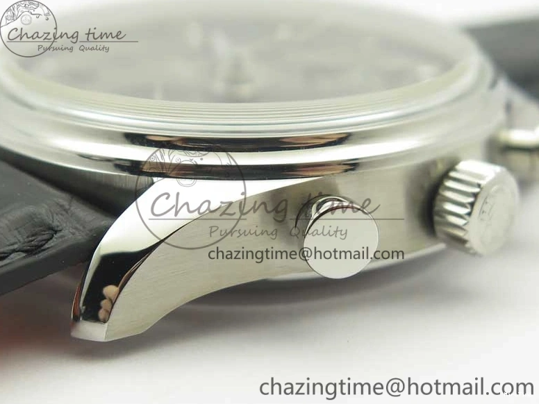 MIROTIME 0308 Portuguese Chrono SS ZF 1:1 Best Edition Gray Dial SS On Black Leather Strap A ZipUp 7215